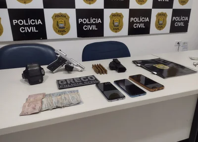 Material encontrado em posse de Luciano Alves dos Santos
