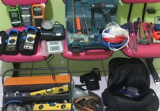 Material recuperado pela PM em Marcolândia