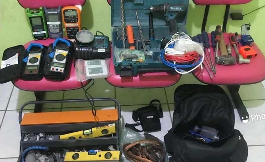 Material recuperado pela PM em Marcolândia