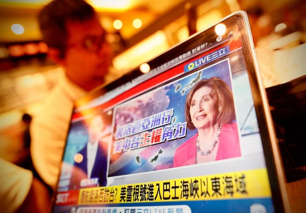 Notícias sobre a chegada de Nancy Pelosi repercutiram na imprensa de Taiwan nesta terça-feira, 2.