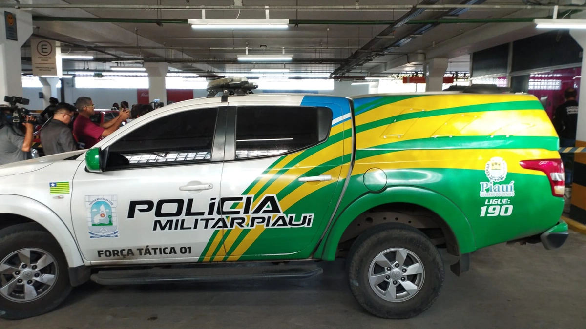Polícia Militar no local do ocorrido