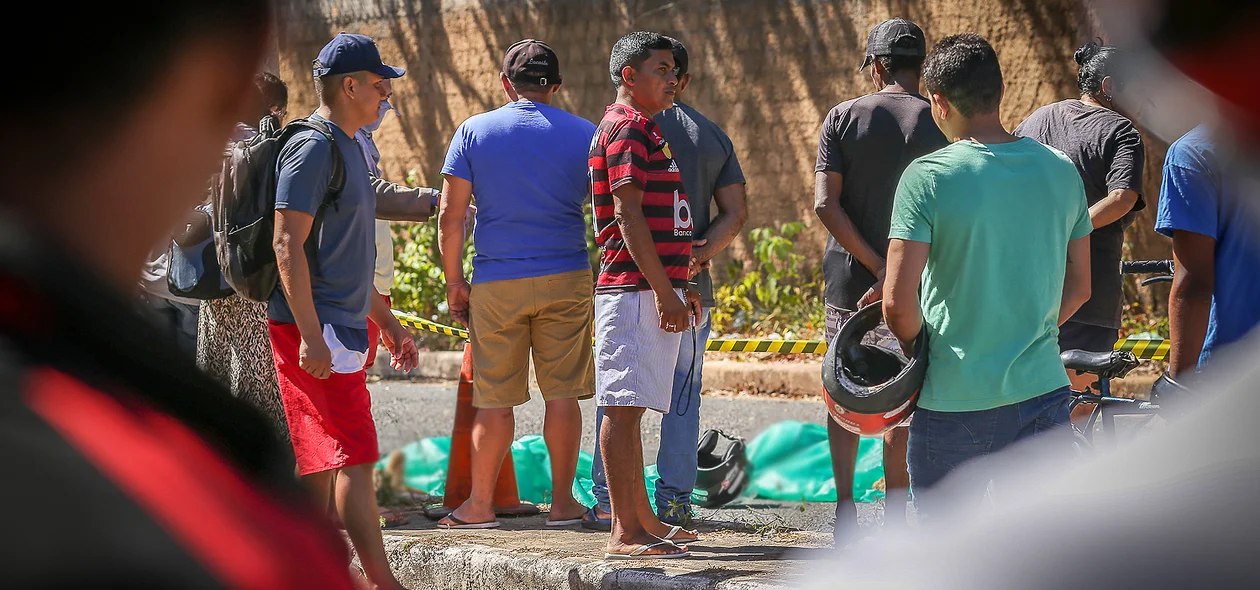População no local do acidente