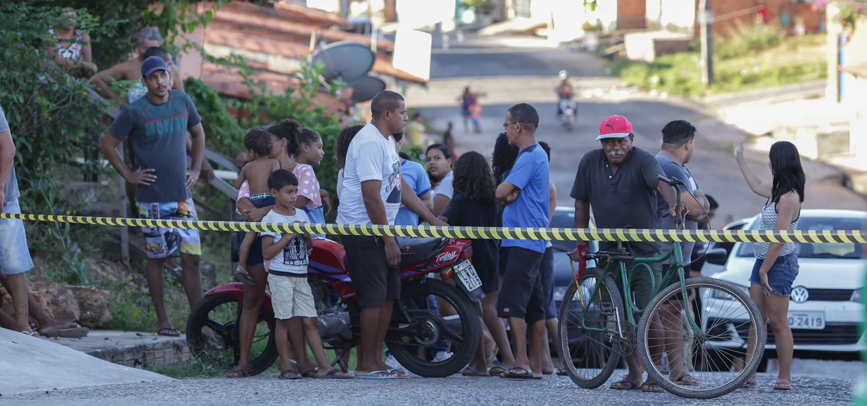 Populares que testemunharam o crime