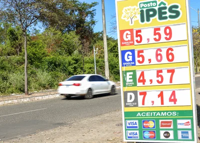Preço da gasolina em Teresina a R$ 5,59