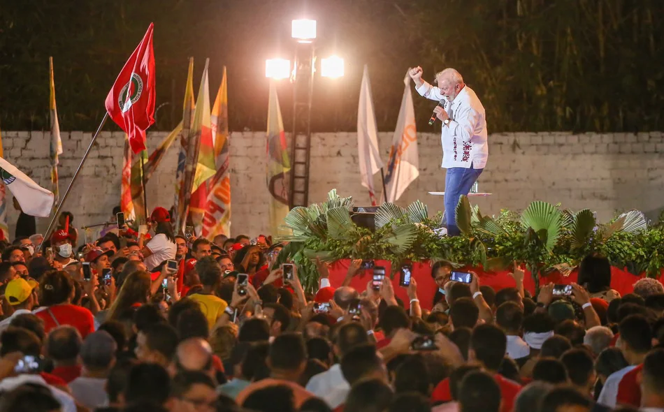 Presidenciável Lula em ato