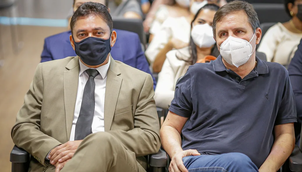 Procurador Cleandro Moura e Marcelo Canellas