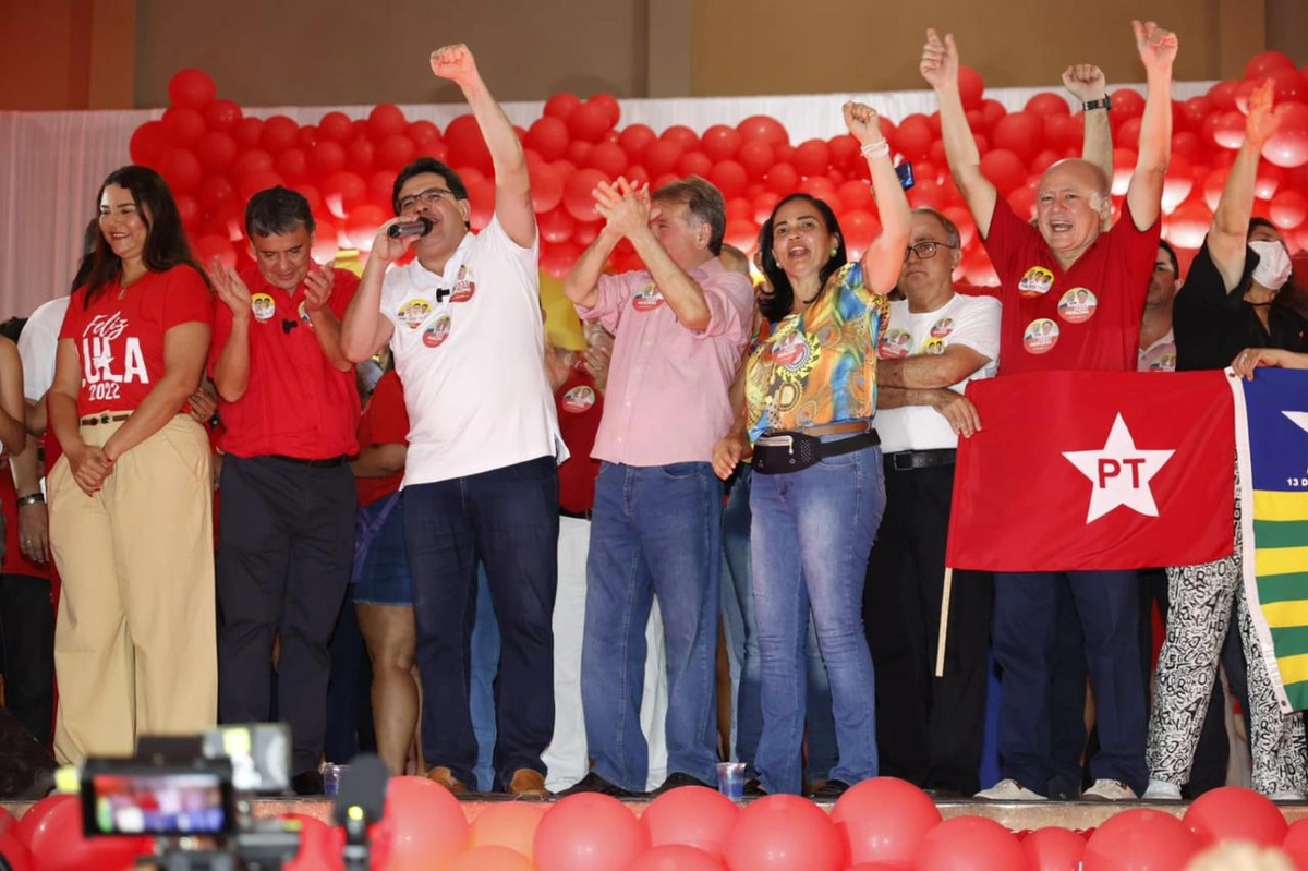 Rafael e Wellington Dias participam do lançamento da candidatura de Merlong