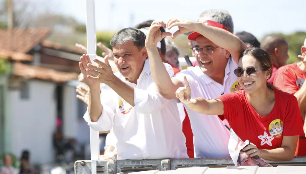 Rafael e Wellington em carreata na zona norte de Teresina