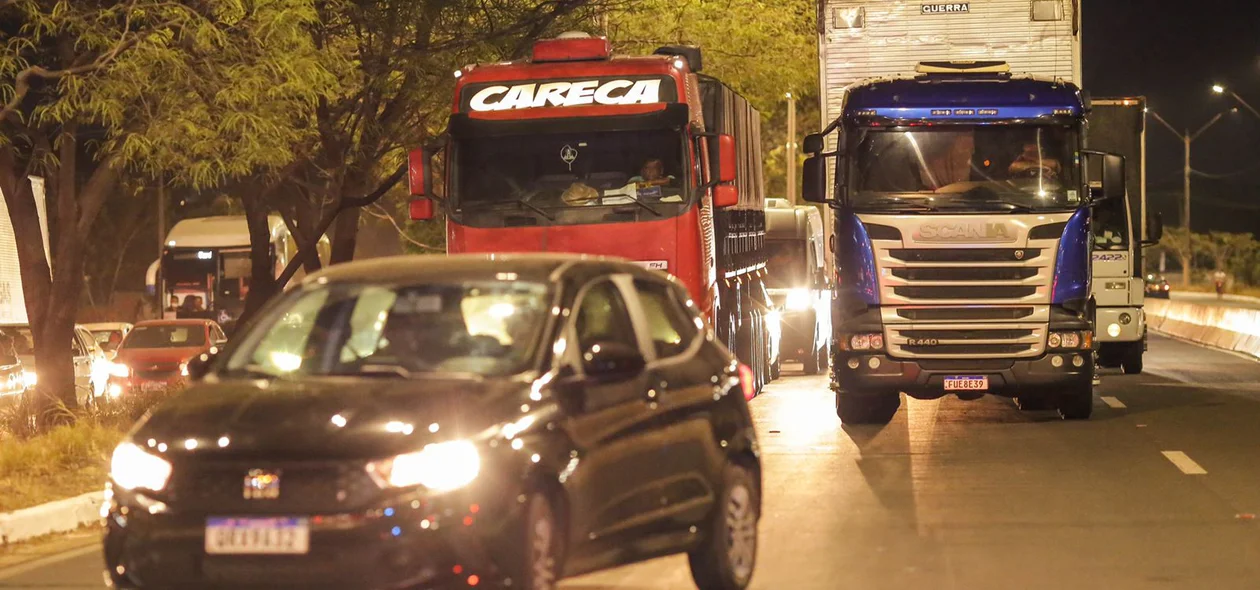 Trânsito ficou congestionado
