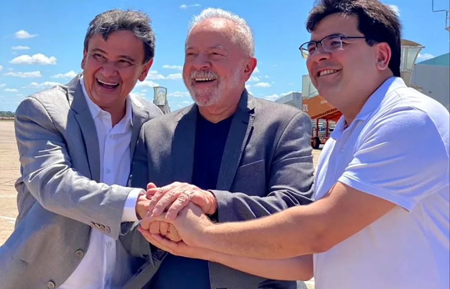 Wellington Dias, Lula e Rafael Fonteles