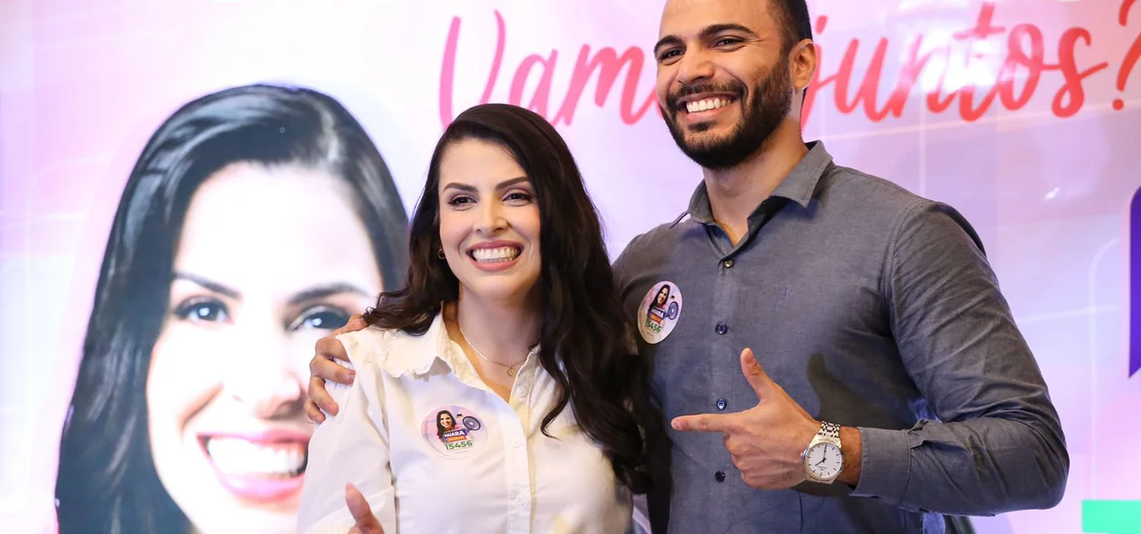A candidata recebeu apoiadores