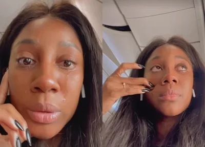 A modelo Camilla de Lucas chora ao relatar racismo sofrido em avião nos EUA