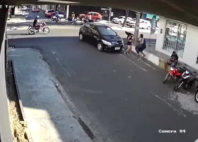 Acidente que ocorreu no bairro Dirceu