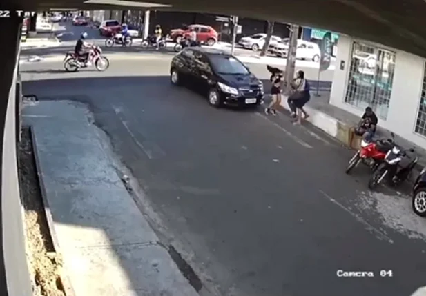 Acidente que ocorreu no bairro Dirceu