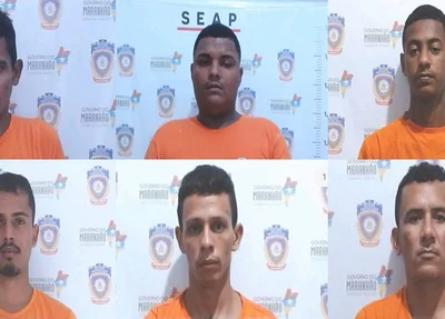 Alguns dos detentos que fugiram do Presídio Jorge Vieira