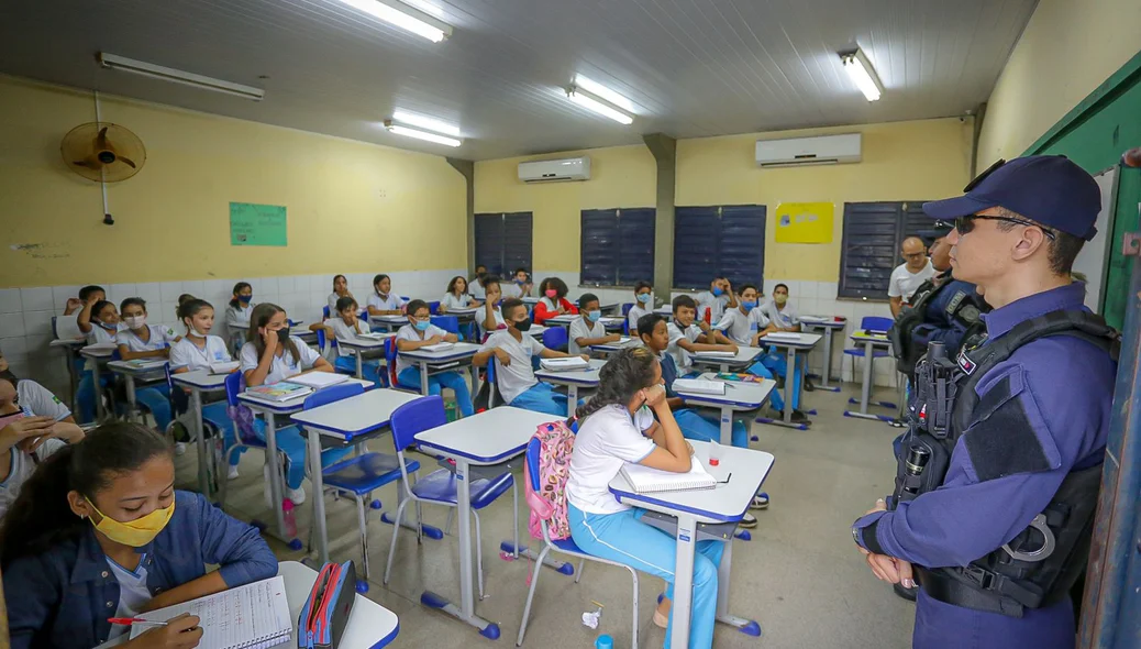 Alunos da sala de aula