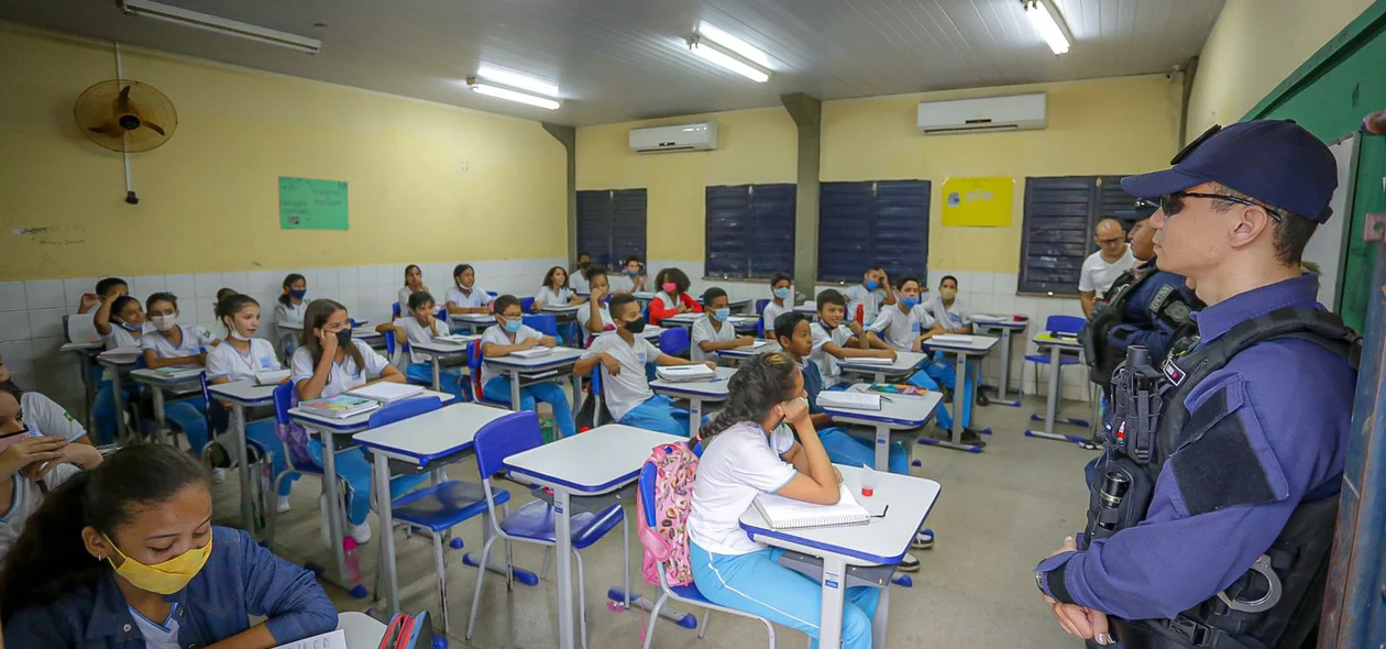 Alunos da sala de aula
