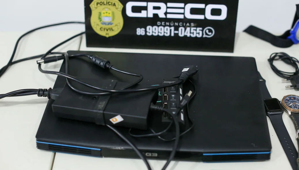 Aparelhos eletrônico apreendido pelo GRECO