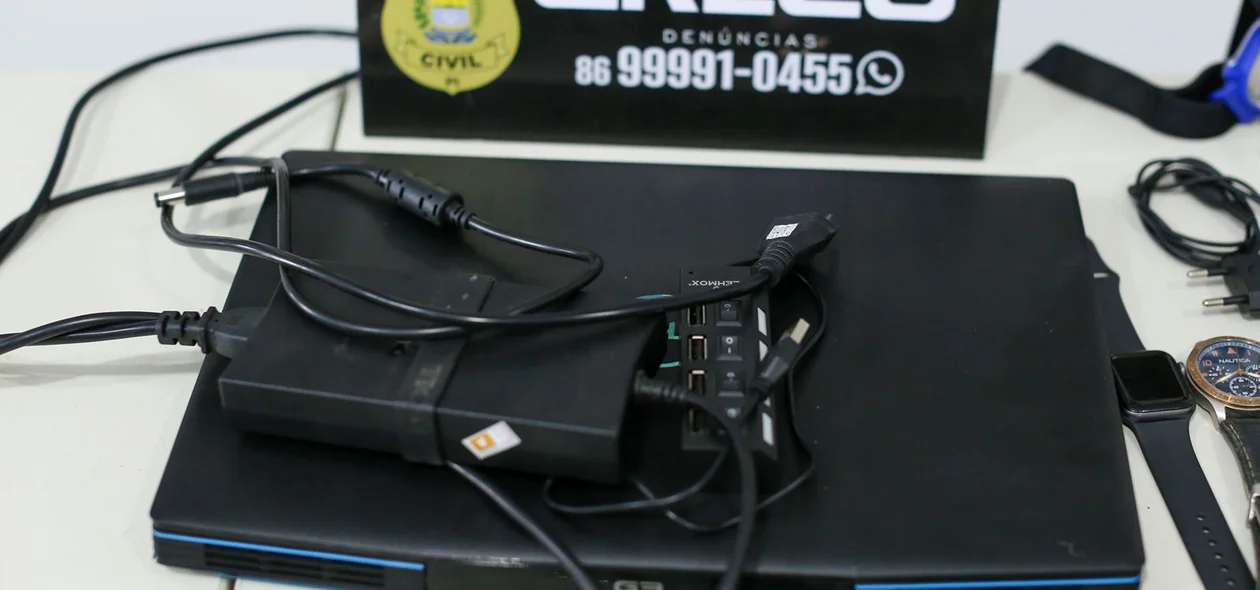 Aparelhos eletrônico apreendido pelo GRECO