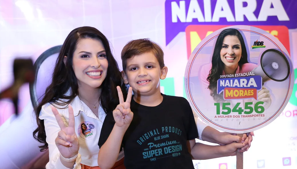 Apoiadores estiveram com Naiara Moraes