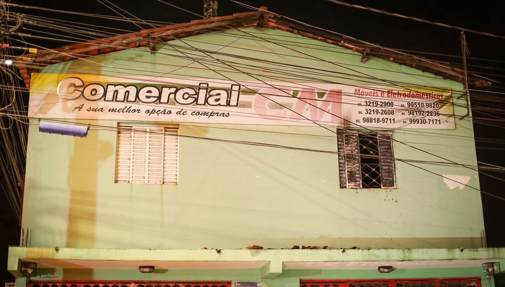 Casa onde aconteceu o incêndio