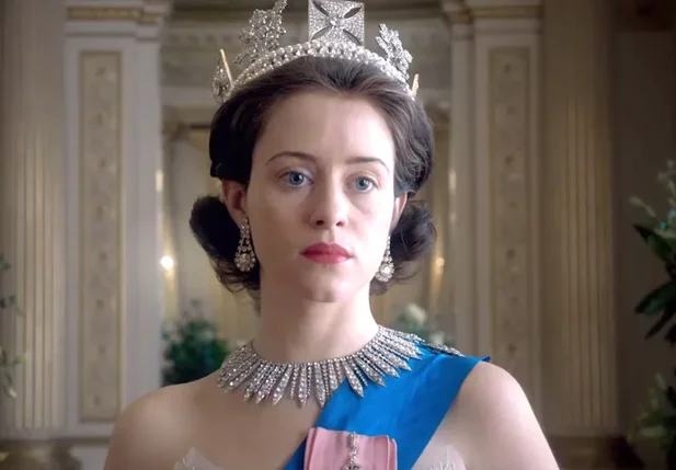 Claire Foy como Elizabeth 2ª, durante cena da primeira temporada de 'The Crown'