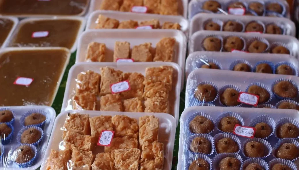 Doces produzidos durante o curso