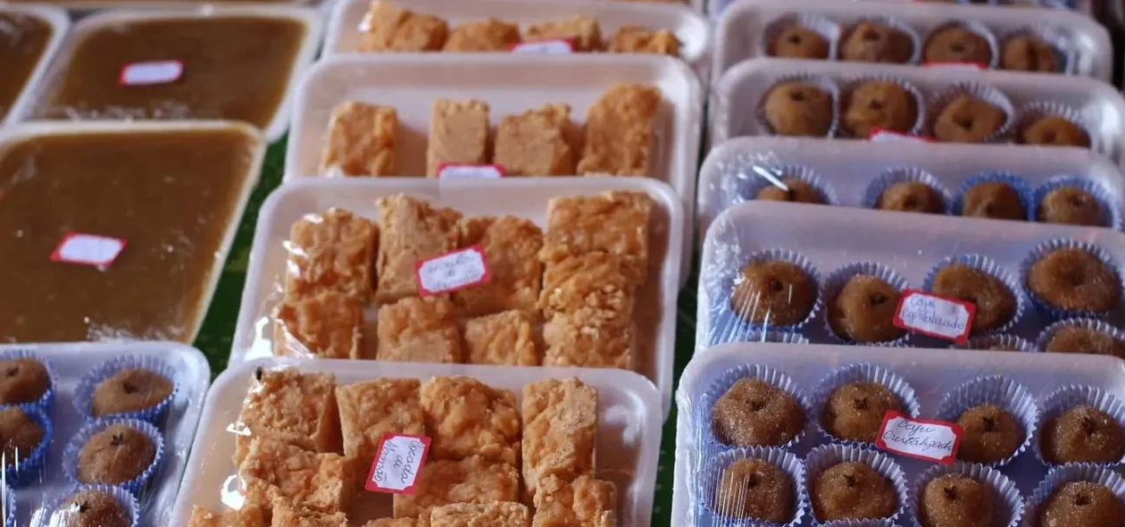 Doces produzidos durante o curso