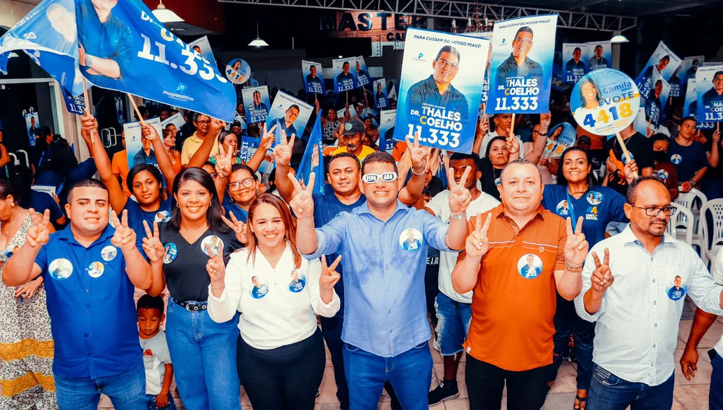Dr. Thales Coelho e Camila Marques realizaram encontro na zona sul de Teresina