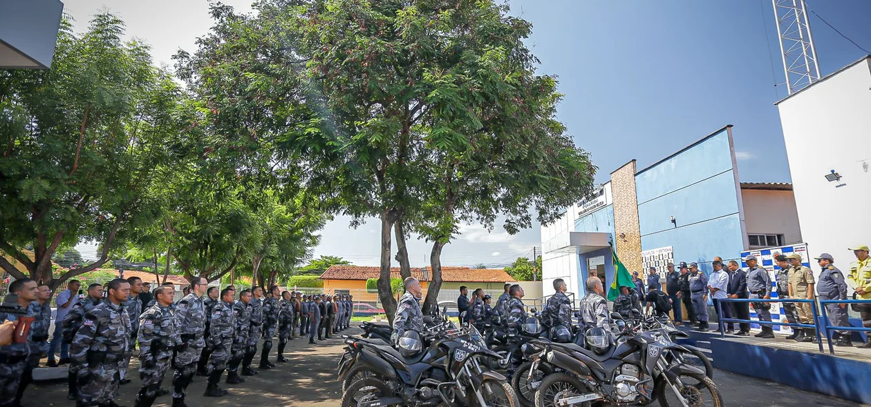 Evenato de lançamento do 3º Batalhão de Motopatrulhamento Tático em Timon