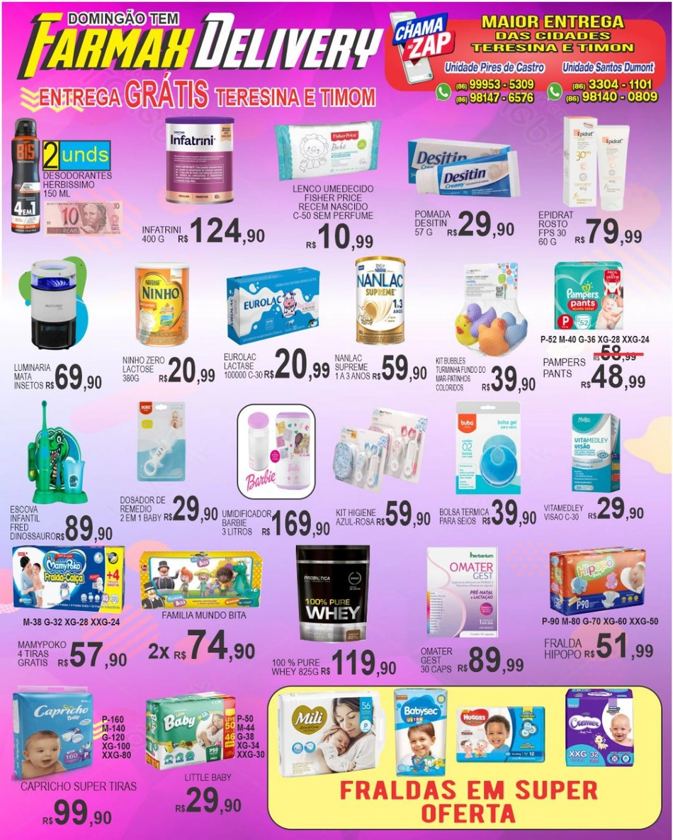Farmaxdelivery tem entrega grátis para toda Teresina e Timon neste domingo