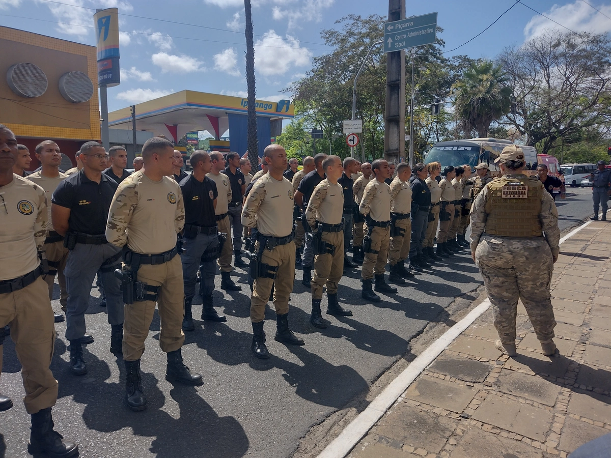 Formatura da nova turma de operadores da Força Estadual Integrada de Segurança Pública (Feisp)