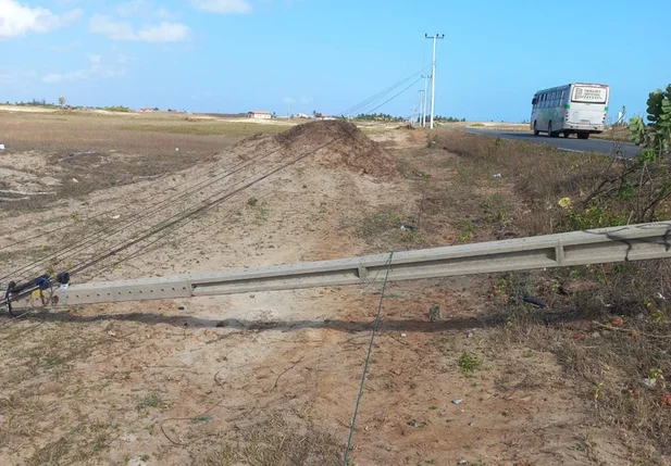 Furto de cabos da rede elétrica na região de Luís Correia