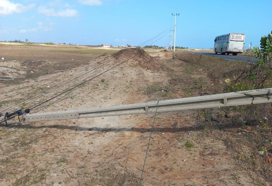 Furto de cabos da rede elétrica na região de Luís Correia