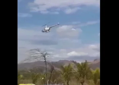 Helicóptero caiu com deputado federal em Minas Gerais