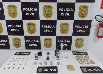 Homem é preso em flagrante com drogas e munições em Teresina