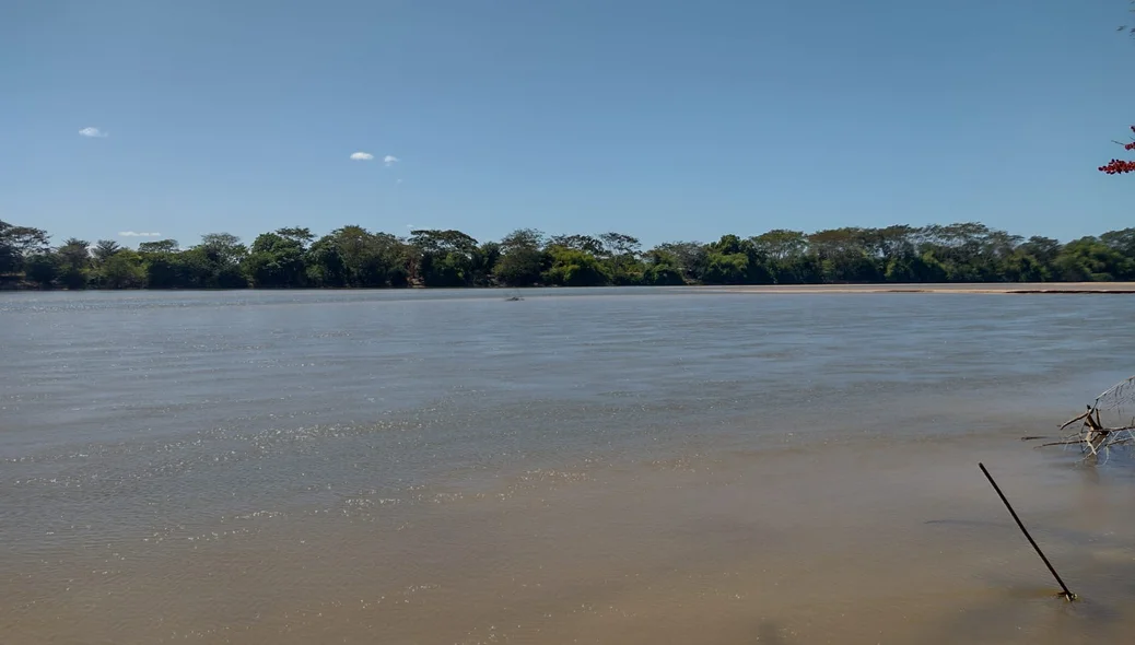 Local onde as vítimas se afogaram no Rio Parnaíba