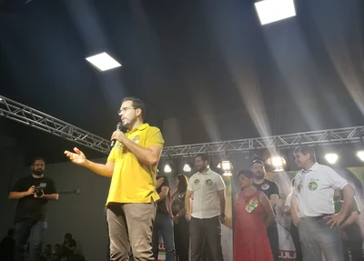 Marcos Aurélio Sampaio discursando
