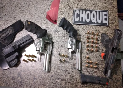 Material que estava em posse do criminoso