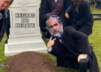 Meme Padre Kelmon no debate da TV Globo