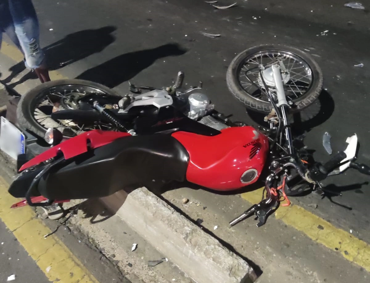 Motocicleta da vítima
