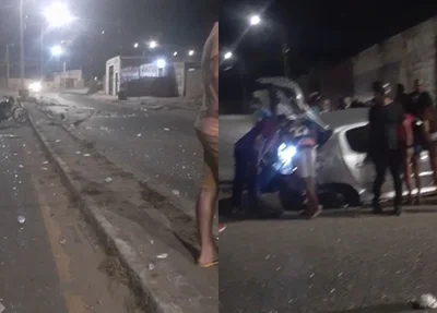 Motorista perde controle do veículo derruba poste no Vale Quem Tem