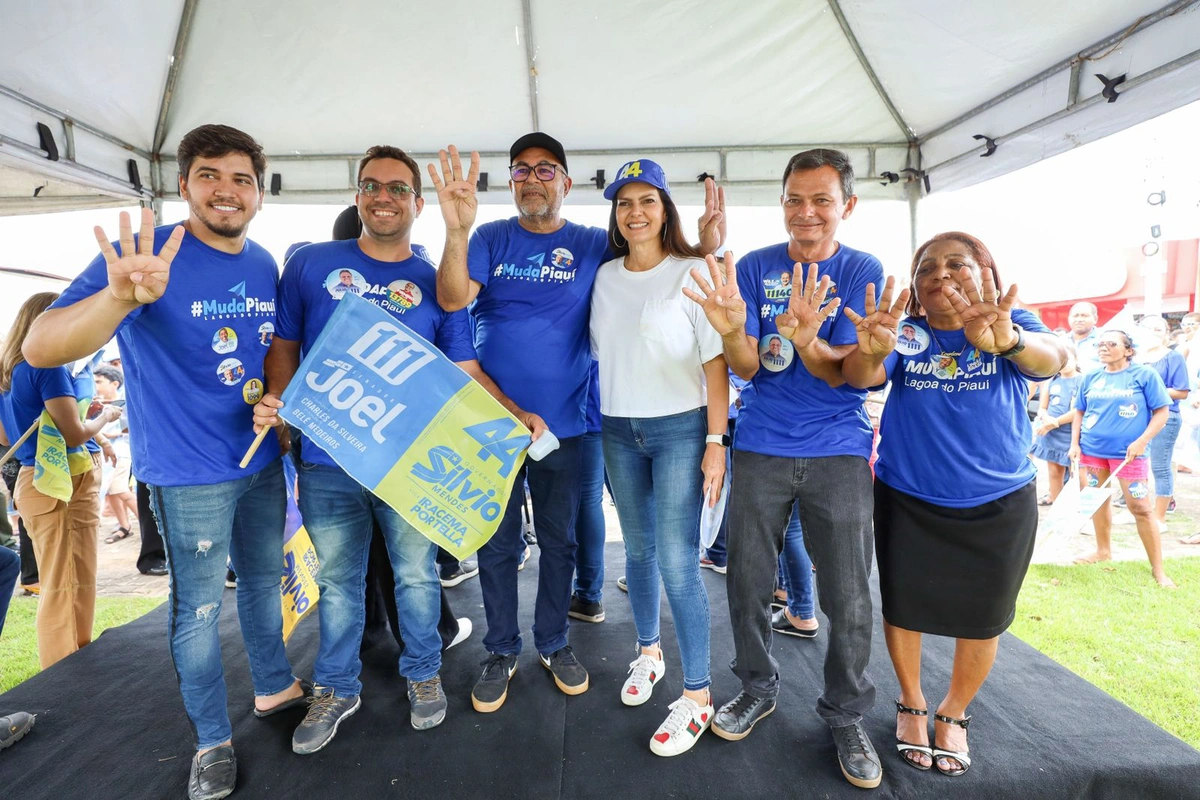 Oficialização de apoio a Sílvio Mendes, Iracema Portella e Joel