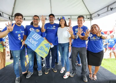 Oficialização de apoio a Sílvio Mendes, Iracema Portella e Joel