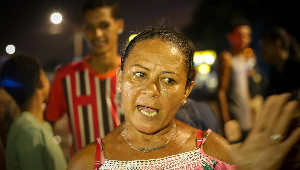 Osmarina Alves, moradora da comunidade