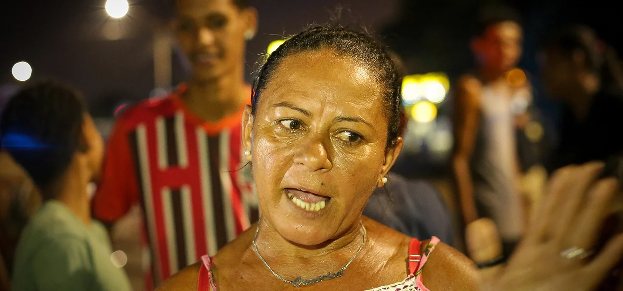 Osmarina Alves, moradora da comunidade