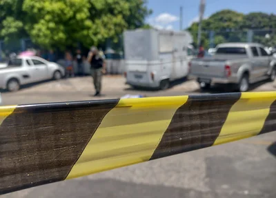 Polícia Militar isolou o local do crime
