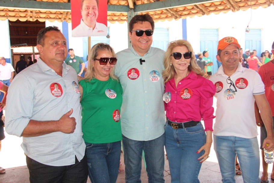Prefeito Miguel Rodrigues com lideranças políticas
