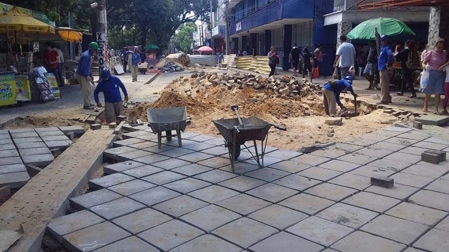 Prefeitura intensifica as obras de revitalização do centro de Teresina