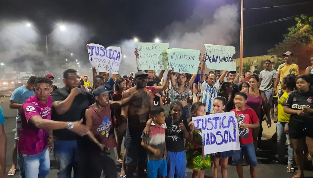 Manifestação na BR 316